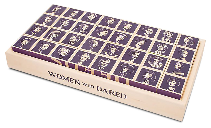 "WOMEN WHO DARE" WOODEN BLOCKS BOX SET
